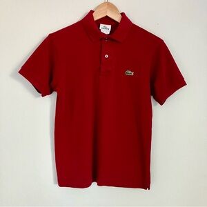 LACOSTE Short Sleeve Polo Shirt 5191L Devanley Pique 100% Cotton Mens Size 2 /XS
